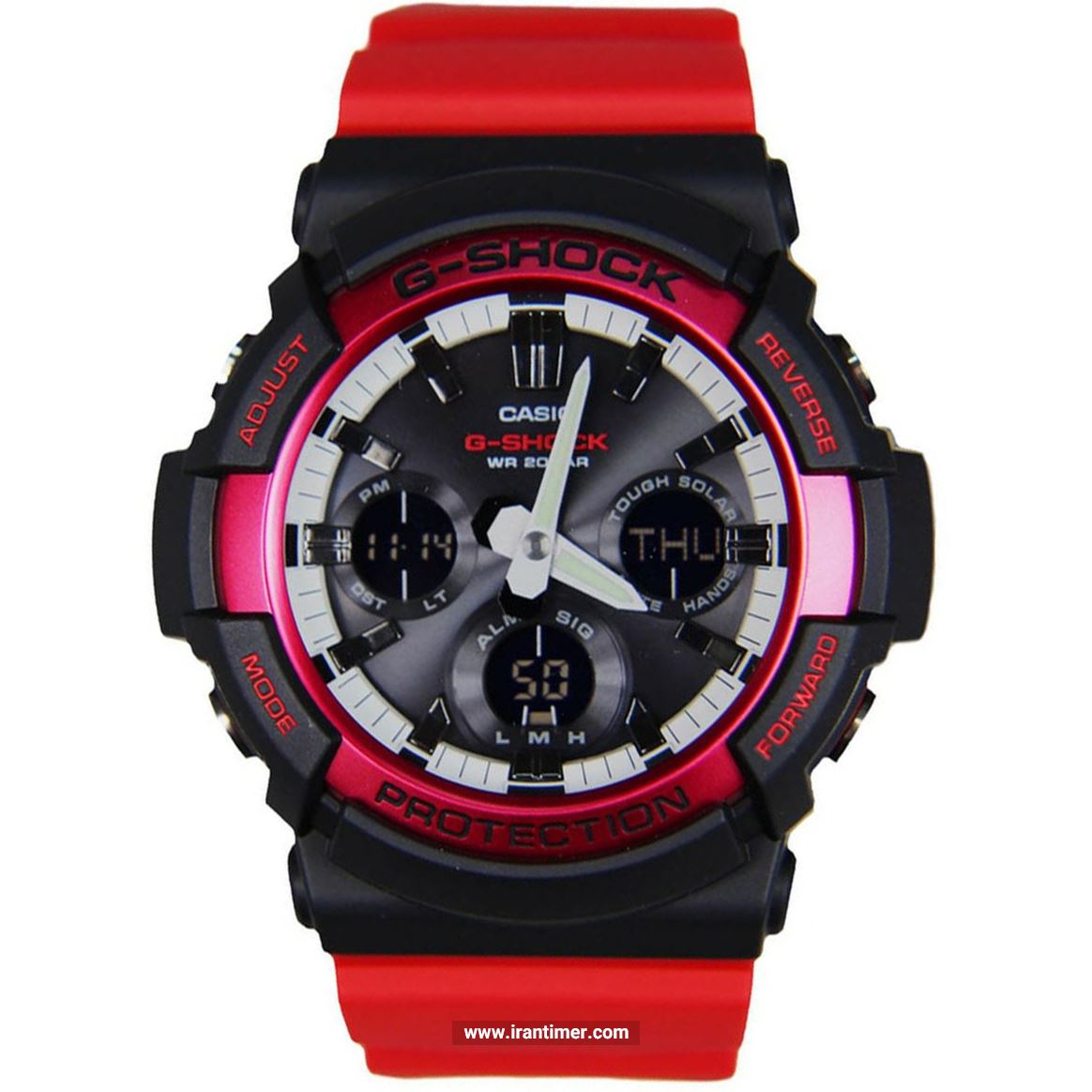 قیمت و خرید ساعت مچی مردانه کاسیو (CASIO) جی شاک مدل GAS-100RB-1ADR اسپرت | اورجینال و اصلی