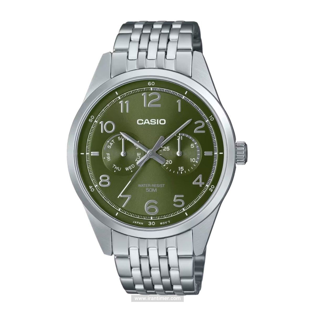 قیمت و خرید ساعت مچی مردانه کاسیو (CASIO) جنرال مدل MTP-E340D-3AVDF کلاسیک | اورجینال و اصلی