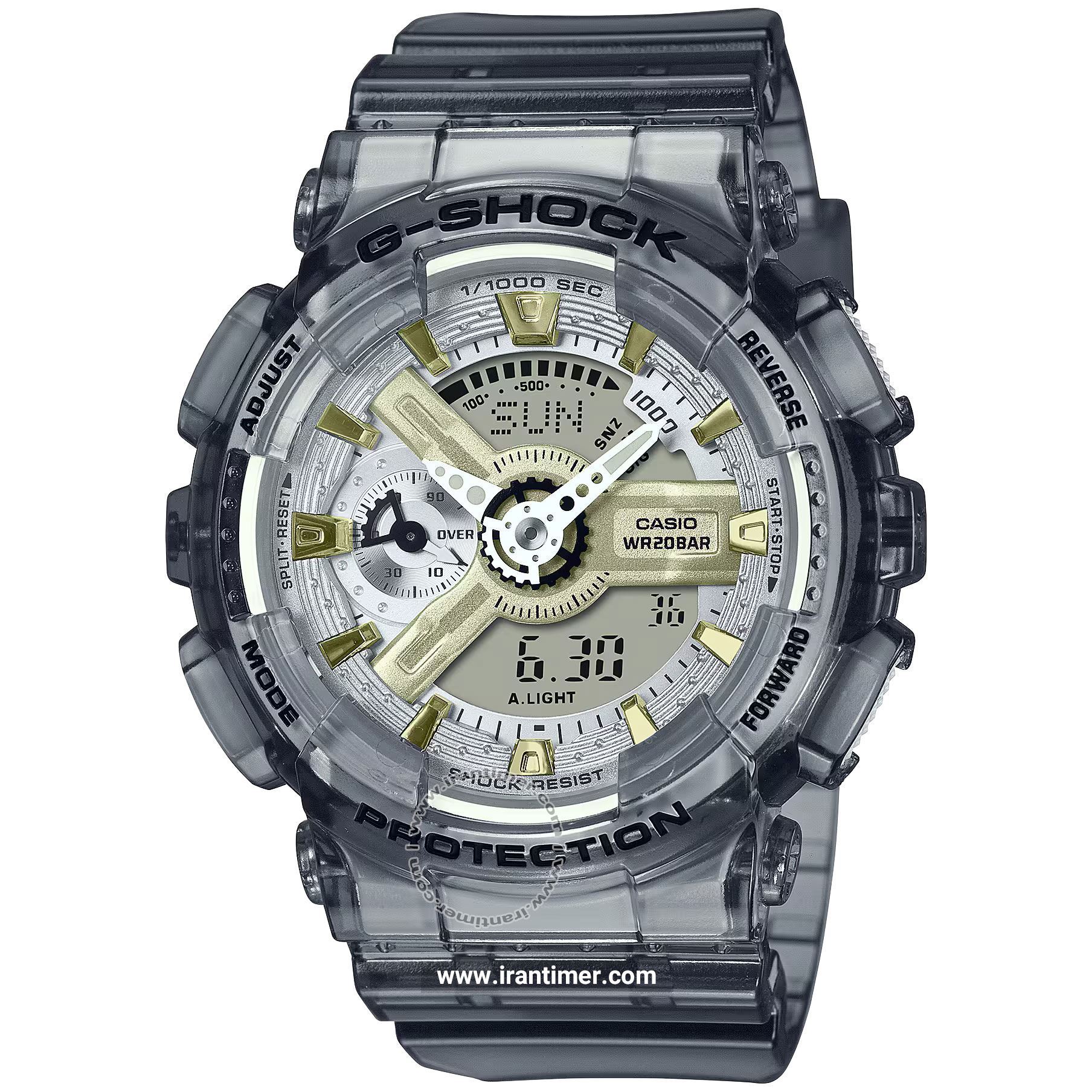 قیمت و خرید ساعت مچی مردانه زنانه کاسیو (CASIO) جی شاک مدل GMA-S110GS-8ADR اسپرت | اورجینال و اصلی