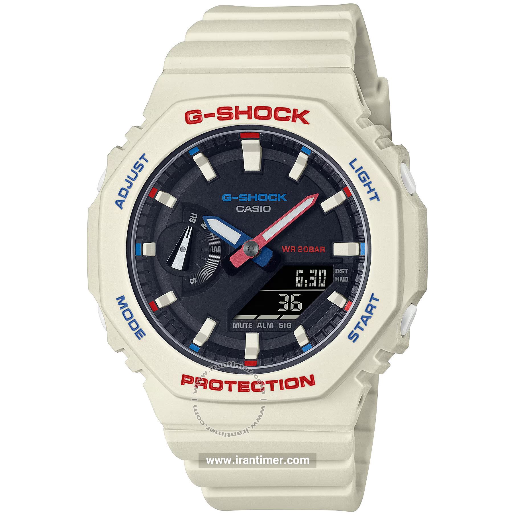 قیمت و خرید ساعت مچی زنانه کاسیو (CASIO) جی شاک مدل GMA-S2100WT-7A1DR اسپرت | اورجینال و اصلی