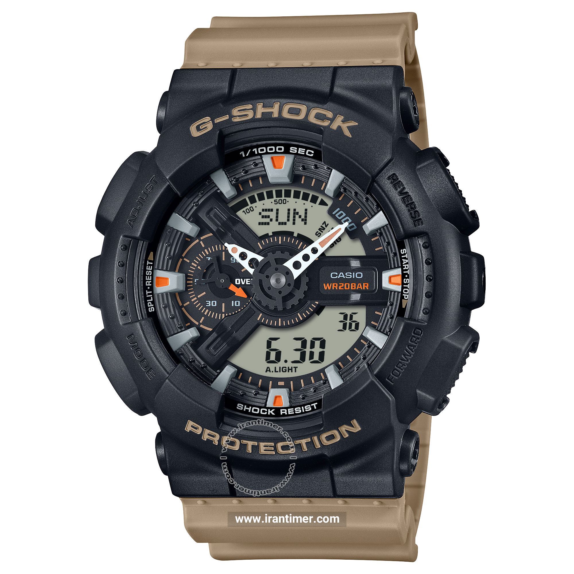 قیمت و خرید ساعت مچی مردانه کاسیو (CASIO) جی شاک مدل GA-110TU-1A5DR اسپرت | اورجینال و اصلی