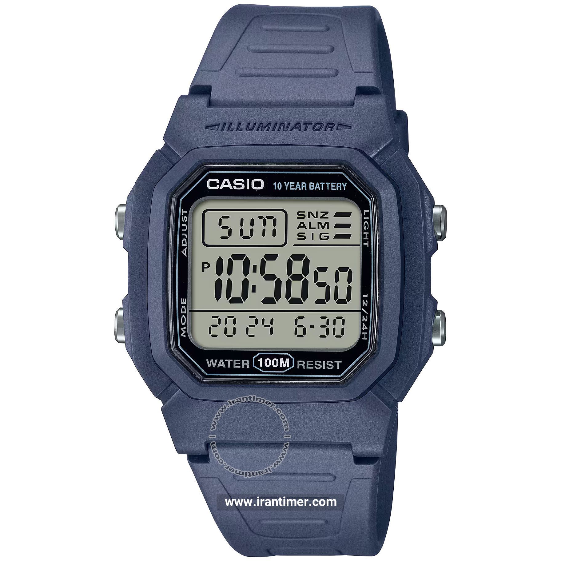 قیمت و خرید ساعت مچی مردانه کاسیو (CASIO) جنرال مدل W-800H-2AVDF اسپرت | اورجینال و اصلی