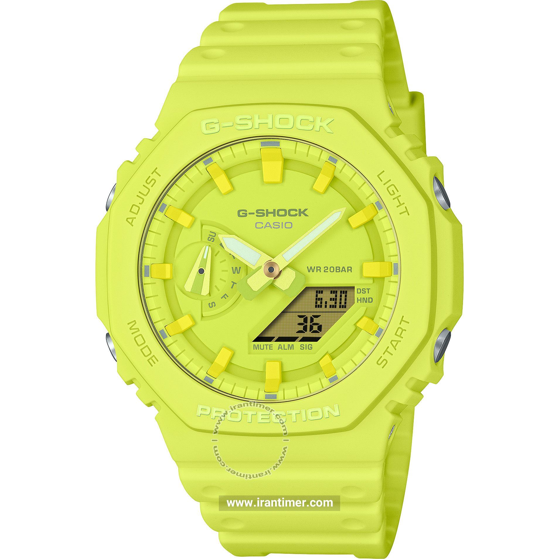 قیمت و خرید ساعت مچی مردانه کاسیو (CASIO) جی شاک مدل GA-2100-9A9DR اسپرت | اورجینال و اصلی