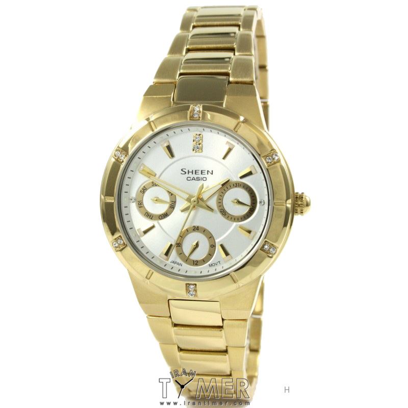 قیمت و خرید ساعت مچی زنانه کاسیو (CASIO) شین مدل SHE-3800GD-7ADR کلاسیک | اورجینال و اصلی