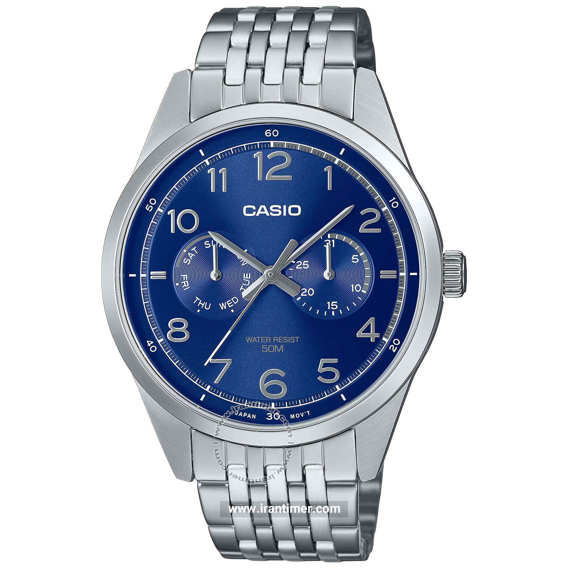 قیمت و خرید ساعت مچی مردانه کاسیو (CASIO) جنرال مدل MTP-E340D-2AVDF کلاسیک | اورجینال و اصلی