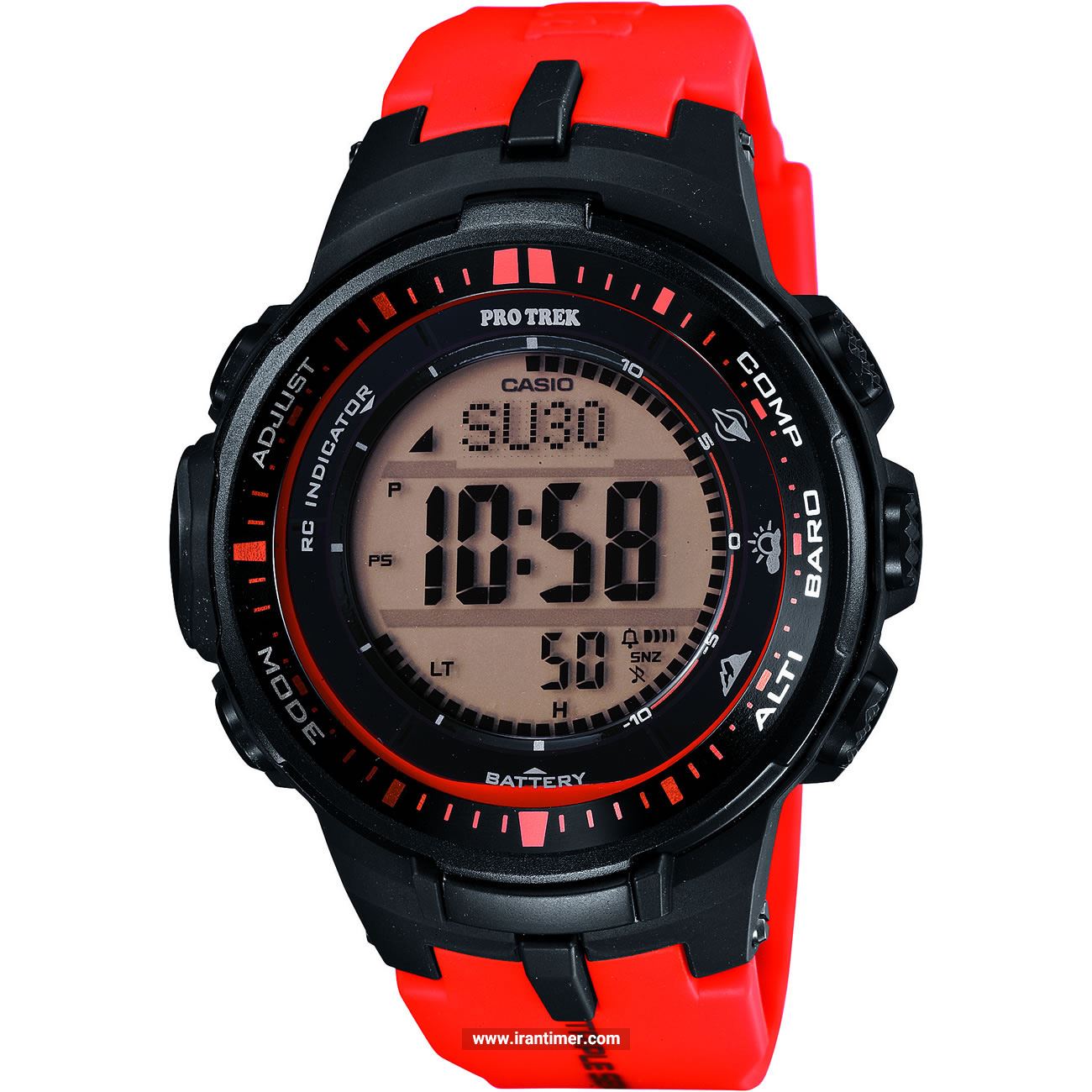 قیمت و خرید ساعت مچی مردانه کاسیو (CASIO) پروترک مدل PRW-3000-4DR اسپرت | اورجینال و اصلی