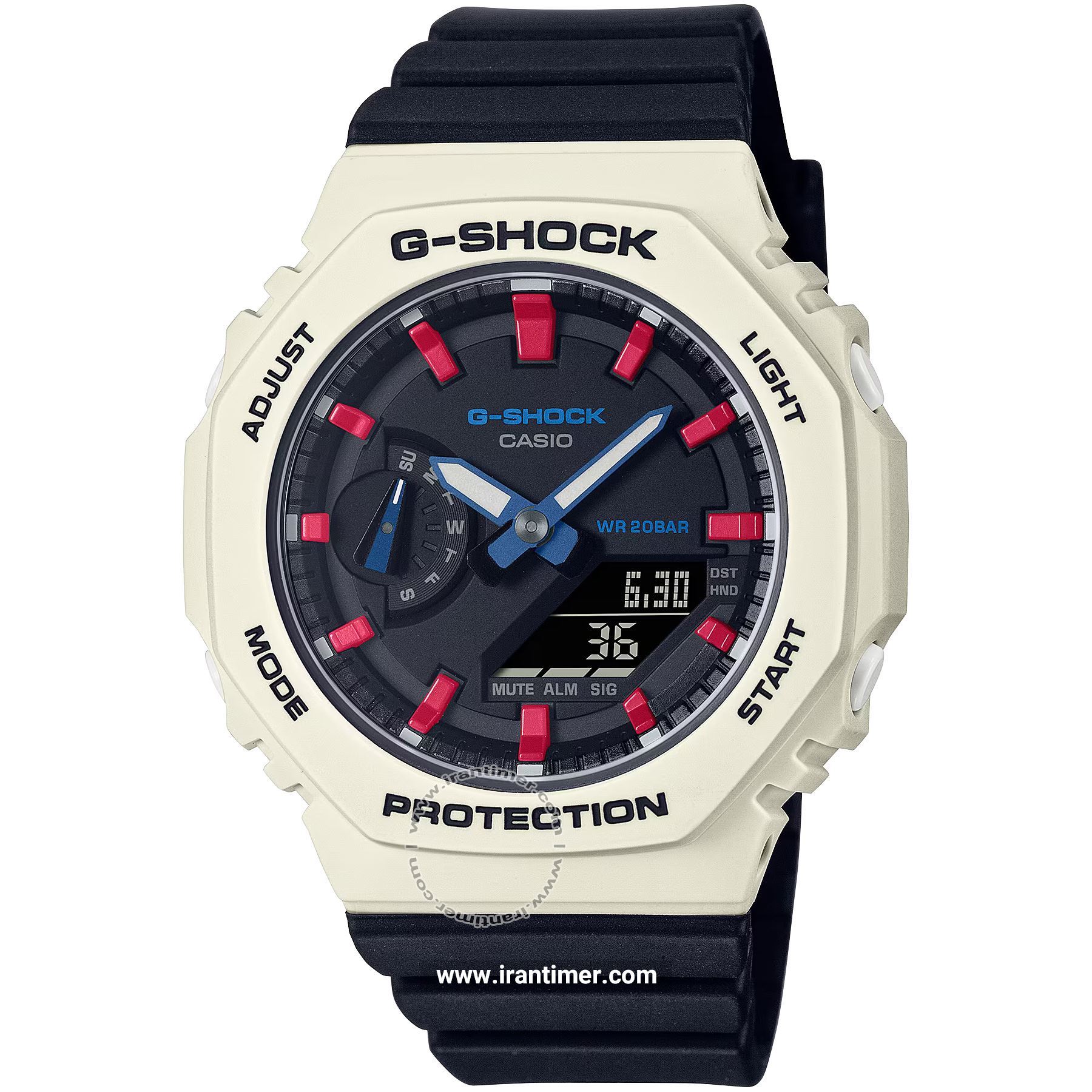 قیمت و خرید ساعت مچی زنانه کاسیو (CASIO) جی شاک مدل GMA-S2100WT-7A2DR اسپرت | اورجینال و اصلی
