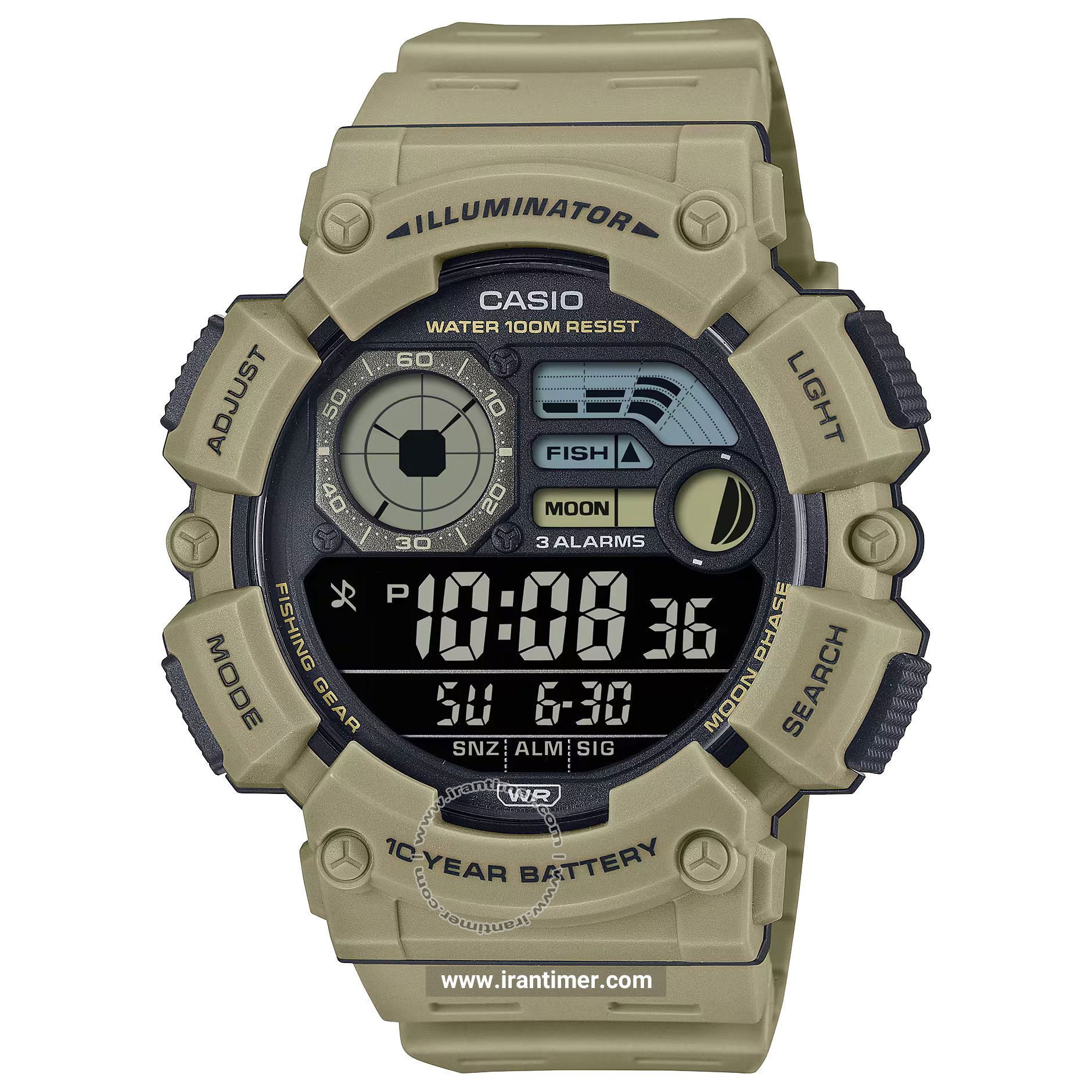 قیمت و خرید ساعت مچی مردانه کاسیو (CASIO) جنرال مدل WS-1500H-5BVDF اسپرت | اورجینال و اصلی