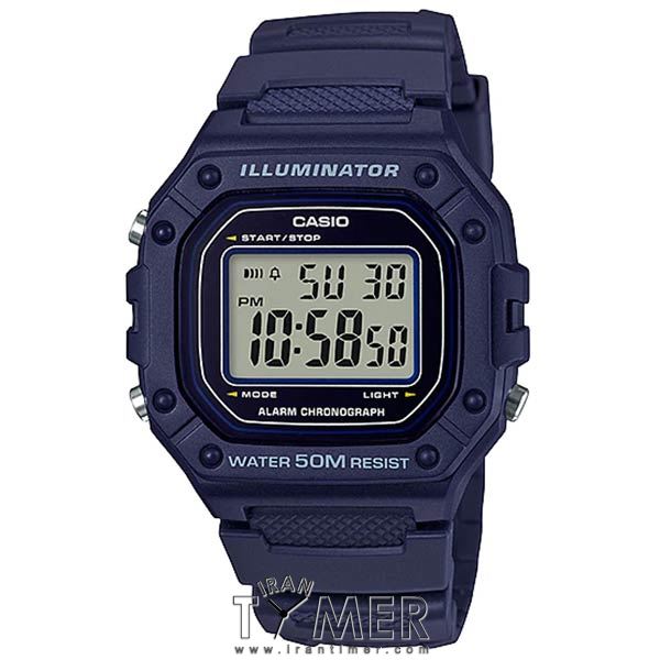 قیمت و خرید ساعت مچی مردانه زنانه کاسیو (CASIO) جنرال مدل W-218H-2AVDF اسپرت | اورجینال و اصلی