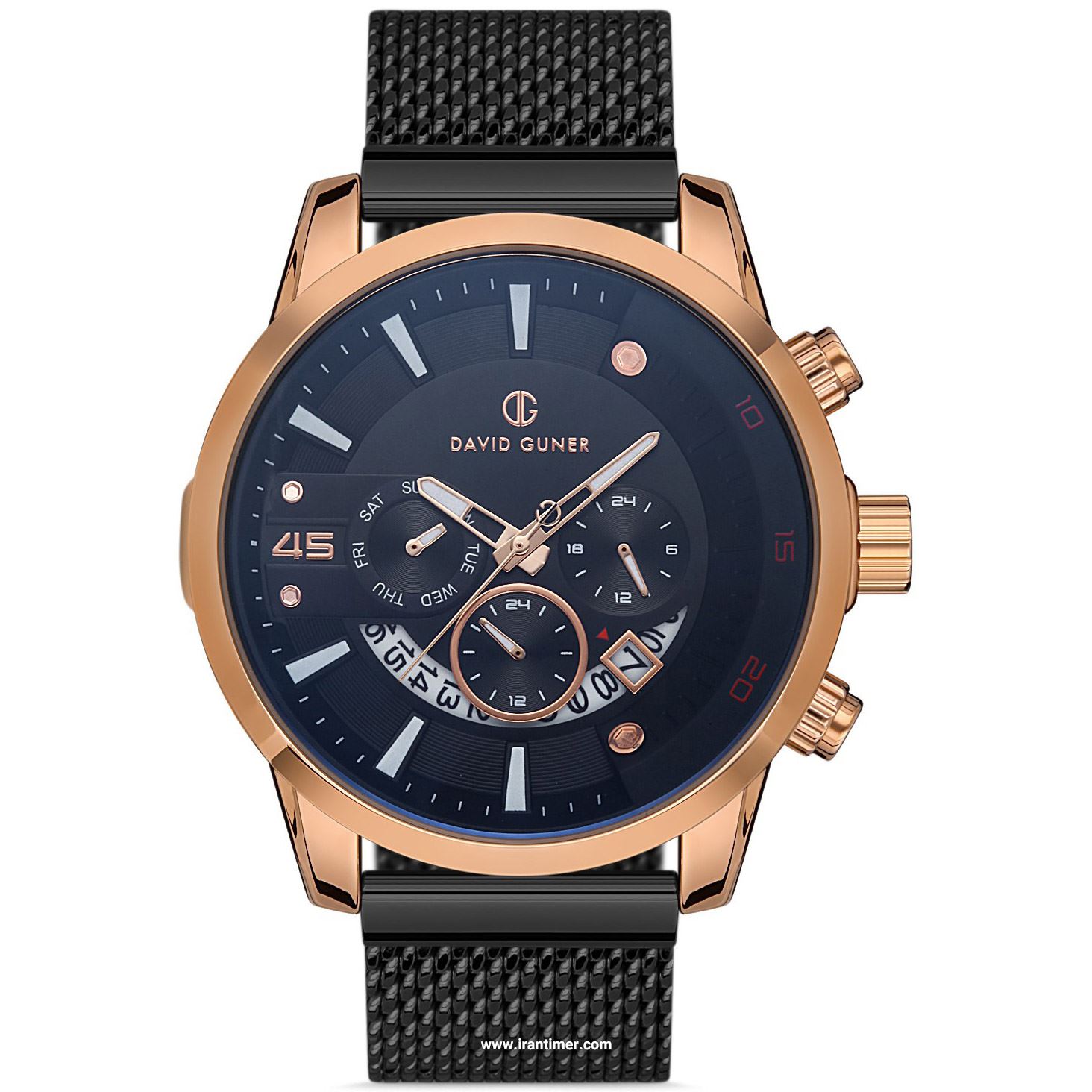 قیمت و خرید ساعت مچی مردانه دیوید گانر(David Guner) مدل DG-8358GC-R2 کلاسیک | اورجینال و اصلی
