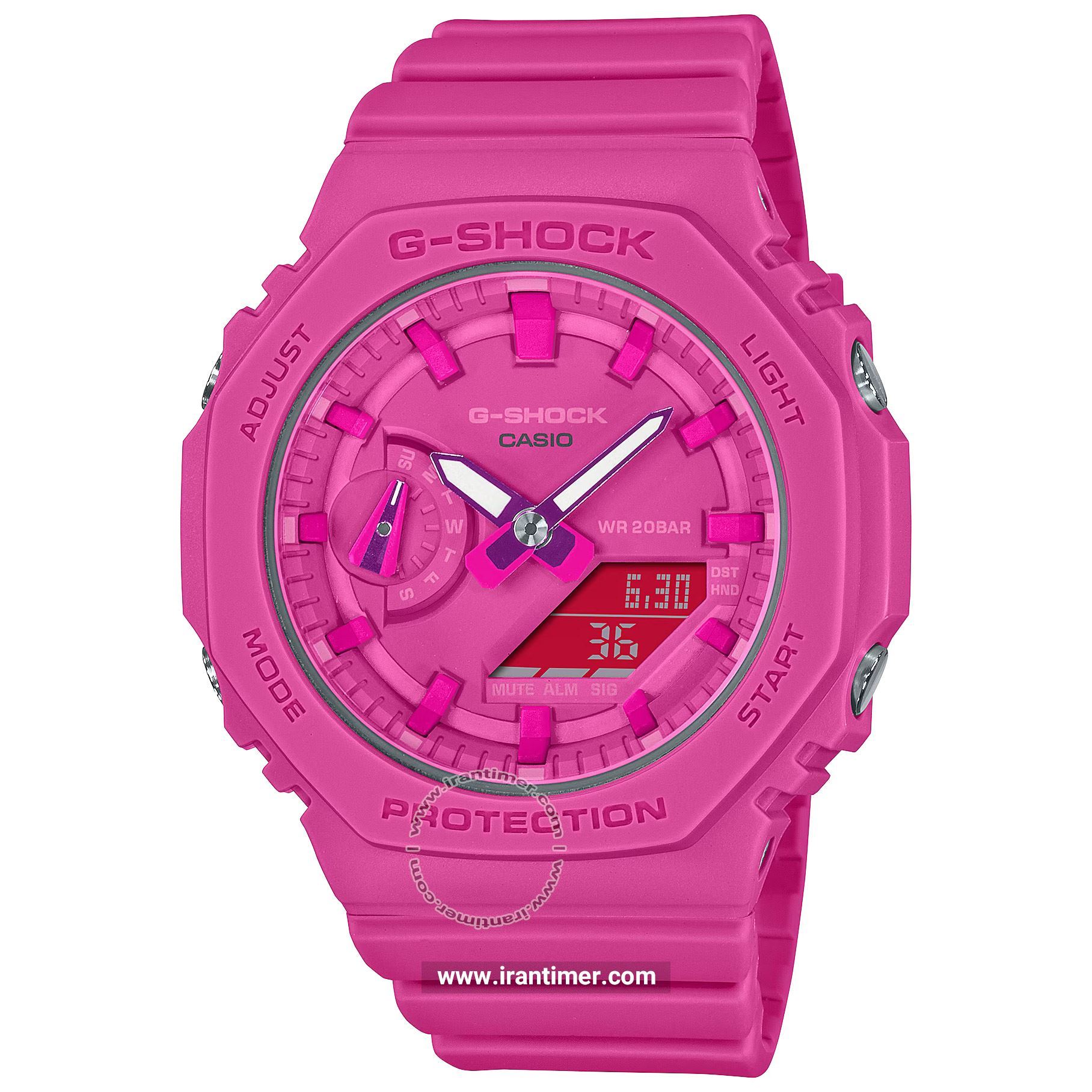 قیمت و خرید ساعت مچی زنانه کاسیو (CASIO) جی شاک مدل GMA-S2100P-4ADR اسپرت | اورجینال و اصلی