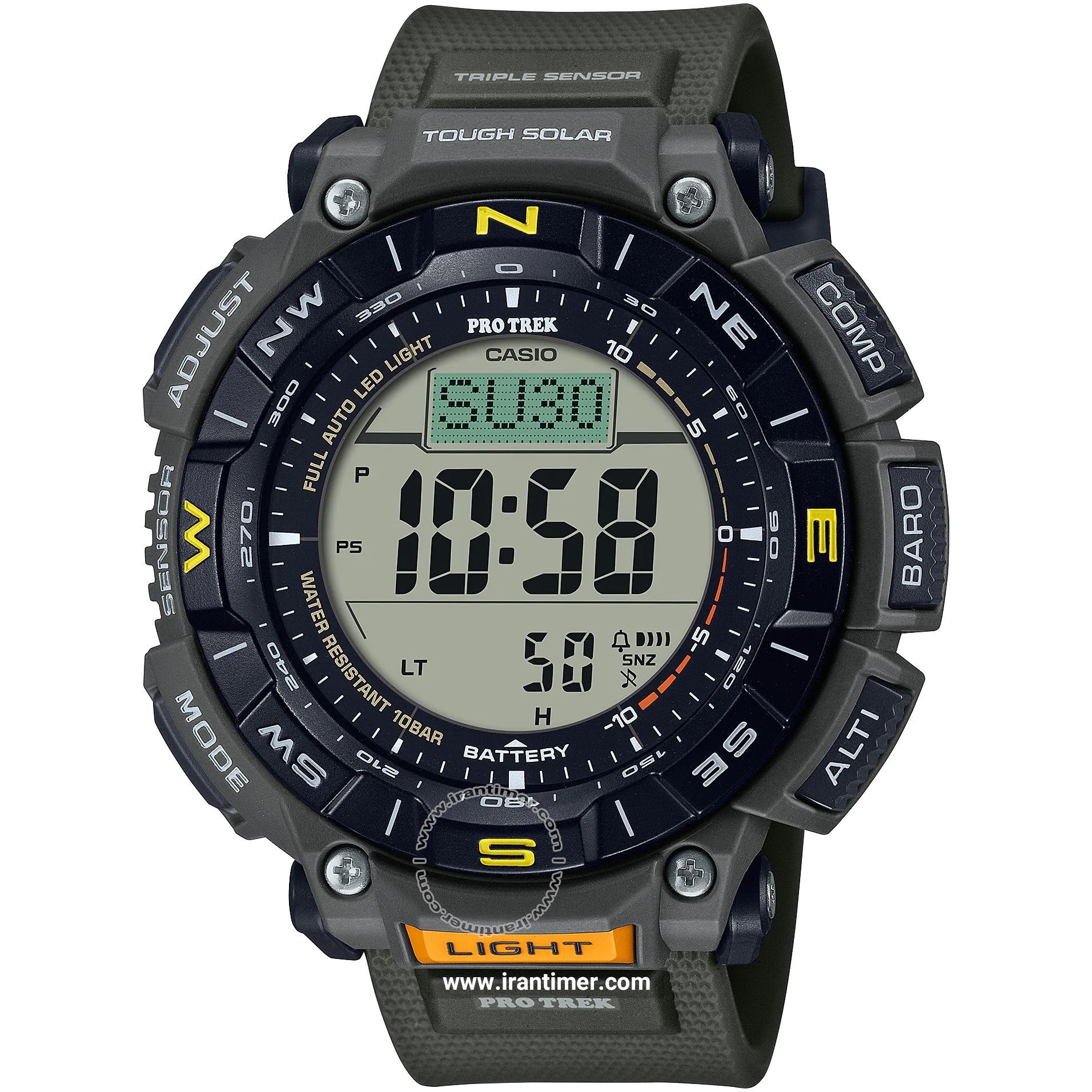 قیمت و خرید ساعت مچی مردانه کاسیو (CASIO) پروترک مدل PRG-340-3DR اسپرت | اورجینال و اصلی