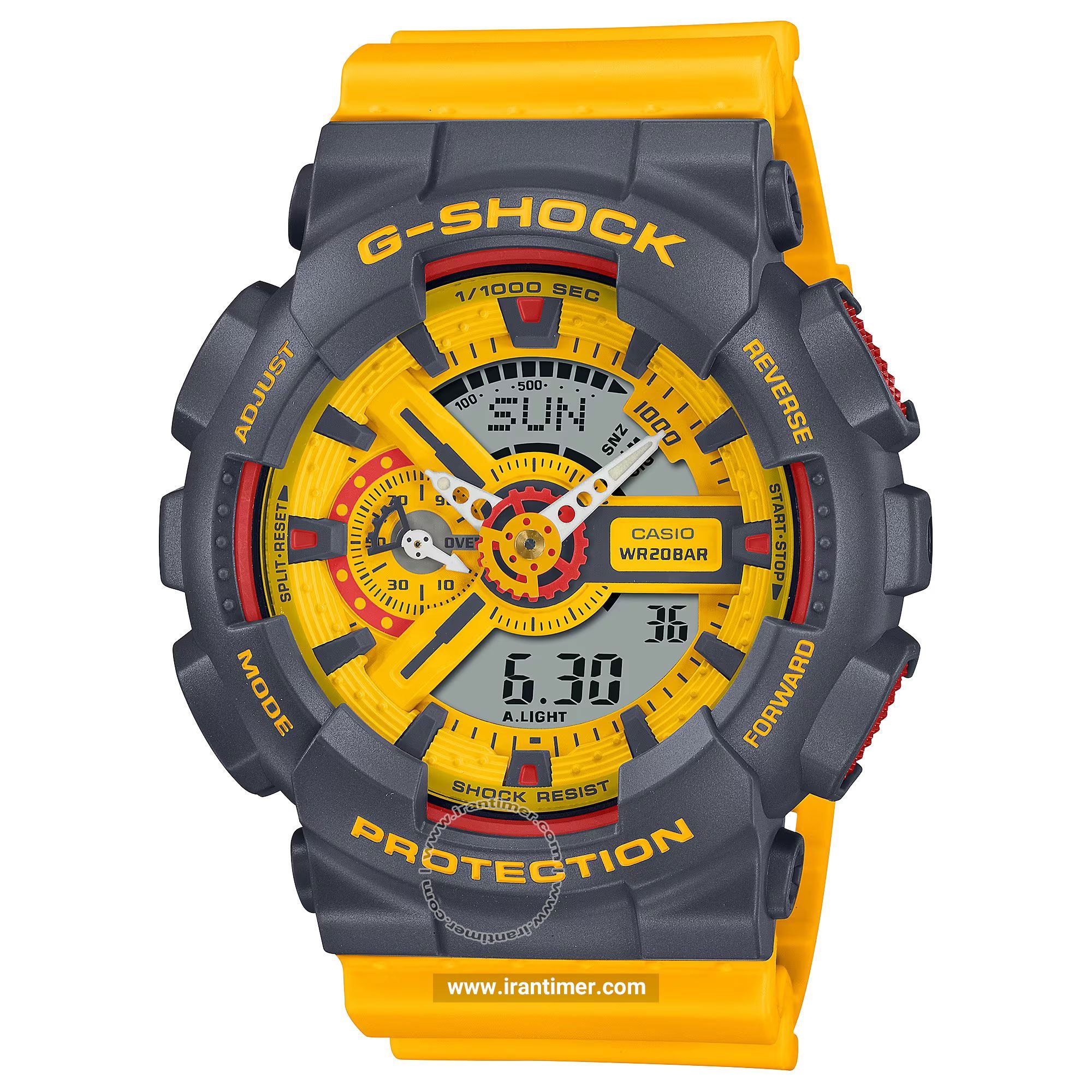 قیمت و خرید ساعت مچی مردانه کاسیو (CASIO) جی شاک مدل GA-110Y-9ADR اسپرت | اورجینال و اصلی