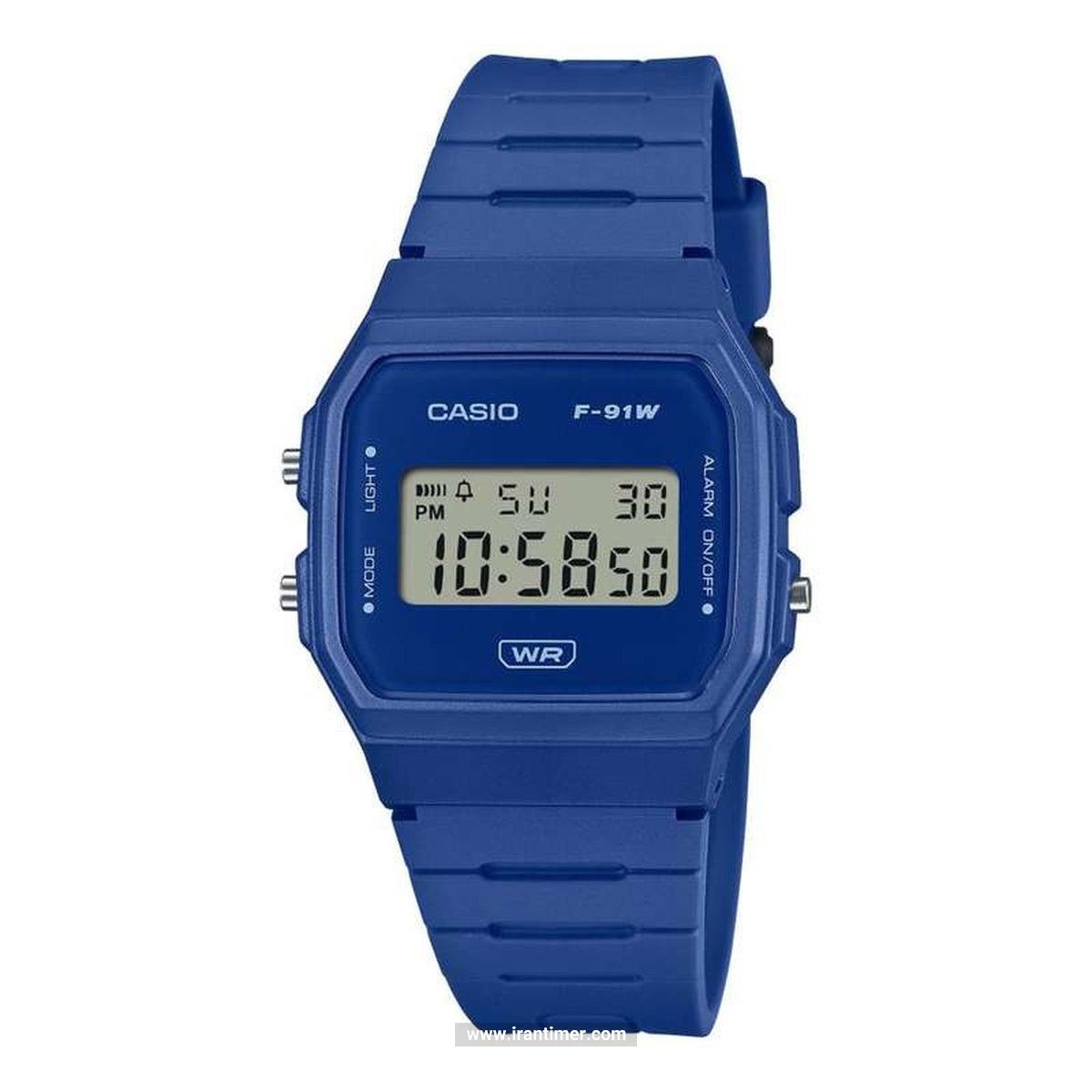 قیمت و خرید ساعت مچی مردانه زنانه کاسیو (CASIO) جنرال مدل F-91WB-2A1DF اسپرت | اورجینال و اصلی