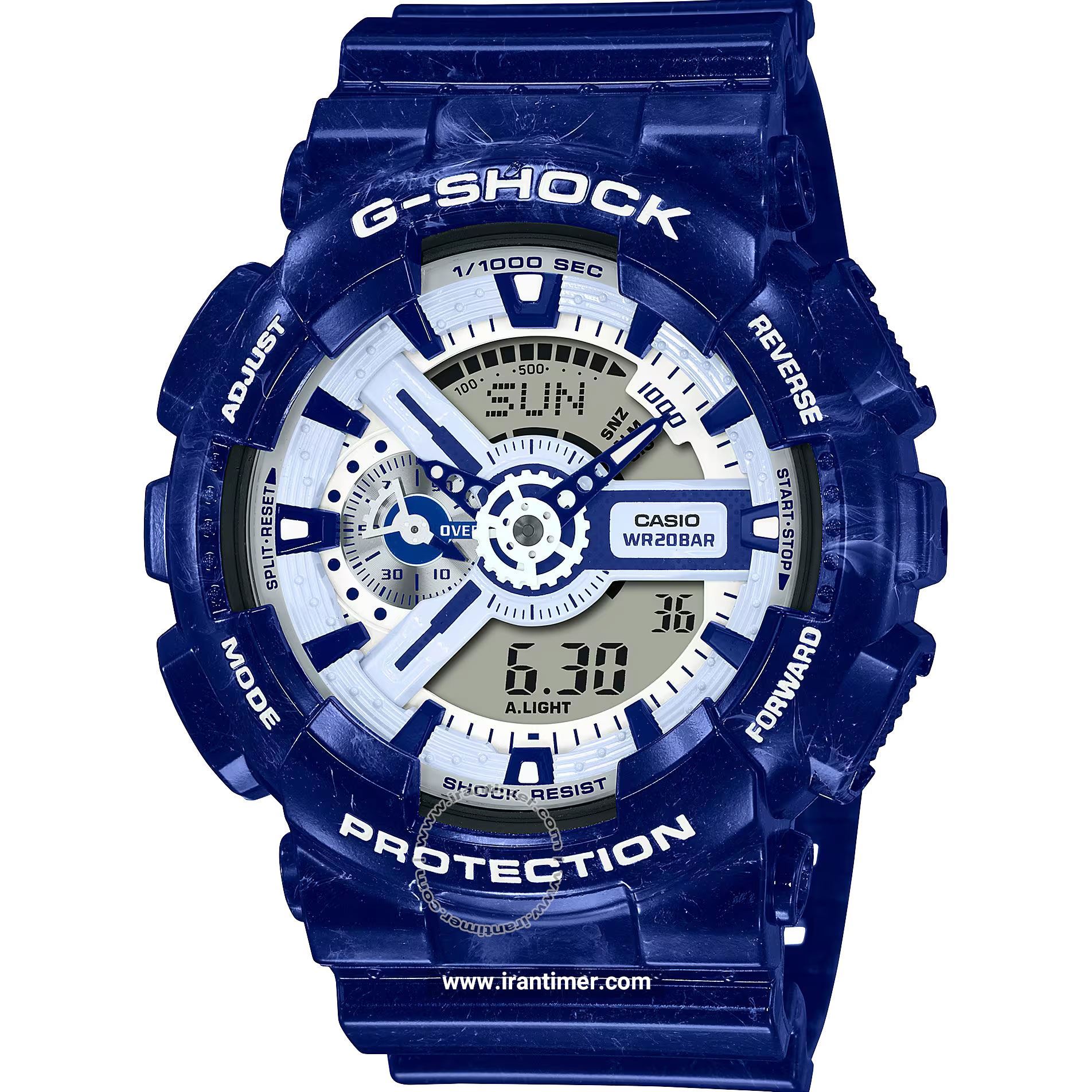 قیمت و خرید ساعت مچی مردانه کاسیو (CASIO) جی شاک مدل GA-110BWP-2ADR اسپرت | اورجینال و اصلی